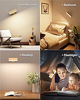 LED Wall Reading Light (Solid Beech Wood)-2 Pack with Remote Control LED Wall Reading Light (Solid Beech Wood)-2 Pack with Remote Control