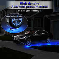 Solar LED Deck Lights 4 Pack Blue(Rectangle) Solar LED Deck Lights 4 Pack Blue(Rectangle)
