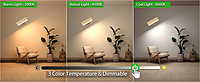 LED Wall Reading Light (Solid Beech Wood)-2 Pack with Remote Control LED Wall Reading Light (Solid Beech Wood)-2 Pack with Remote Control