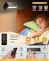 LED Wall Reading Light-Black(Plastic)-1 Pack with Remote Control LED Wall Reading Light-Black(Plastic)-1 Pack with Remote Control