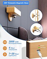 LED Wall Reading Light (Solid Beech Wood)-2 Pack with Remote Control LED Wall Reading Light (Solid Beech Wood)-2 Pack with Remote Control