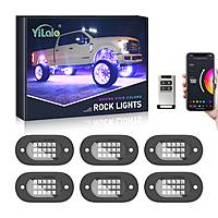 RGB Car Rock Lights-6Pod RGB Car Rock Lights-6Pod