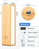 LED Wall Reading Light (Solid Beech Wood)-2 Pack with Remote Control LED Wall Reading Light (Solid Beech Wood)-2 Pack with Remote Control